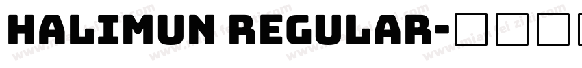 Halimun Regular字体转换